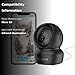 EZVIZ 360° Pan/Tilt WiFi Security Camera Indoor, Cameras for Home Security, Baby Monitor with Camera and Audio, Pet Camera with Phone App, Night Vision, Motion Detection, 2-Way Audio (C6N Black)