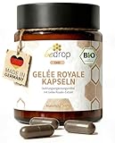 bedrop Gelée Royale Kapseln Bio Qualität 60 Kapseln - 1 Kapsel = 980 mg pures Gelee Royal, 10-HDA Gehalt <4,8% - Gelee Royal reich an Polyphenolen & Flavonoiden