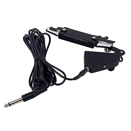 EPIGEIST Clip Soundhole Pickup for Acoustic Guitar with Tone Volume Control Low Noise Transducer for Enhanced Sound Quality Durable Black Design