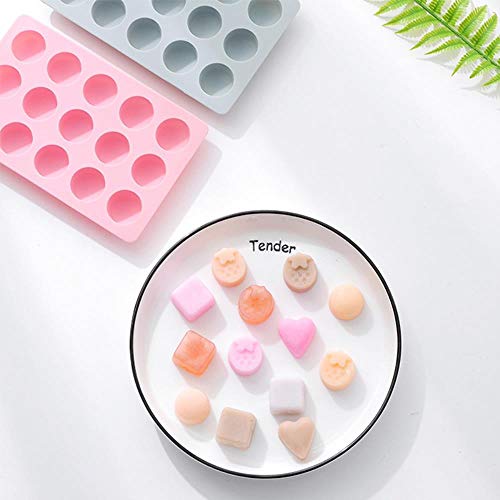 Molde de silicona para cubos de hielo rosa con tapa miniatura 5