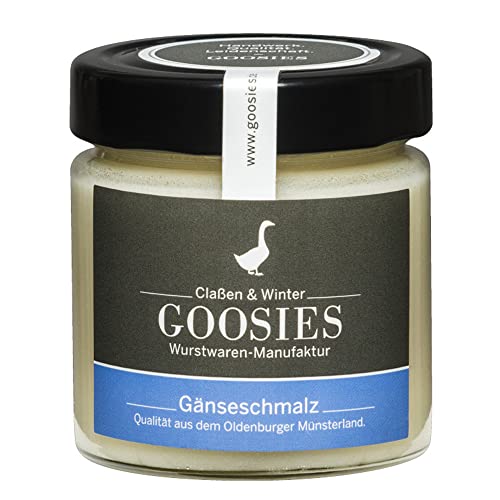 Goosies | Gänseschmalz im Glas | 150g | reines Gänseschmalz