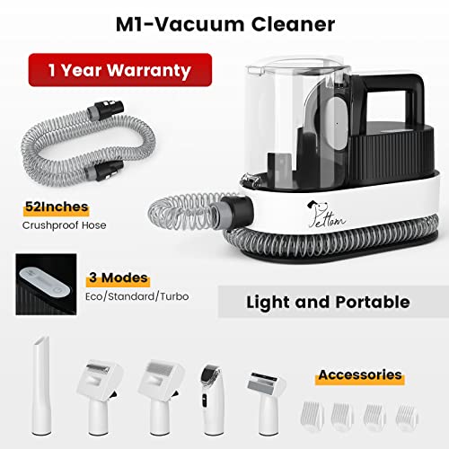 Pet Grooming Vacuum Kit & Dog Hair Vacuum, Dog Vacuum Brush For Shedding Grooming With 2.5L Dust Cup And 5 Grooming Tools, Low Noise Pet Hair Remover For Dog Cat, Home Cleaning #TOP2