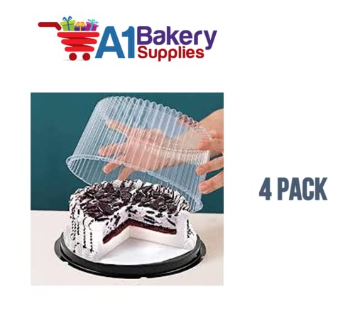 A1 Bakery Supplies CKDS 10-11Inch Cake Double Layer Clear Cake Container Dome And Base Carry & Display Storage Box thumb #3