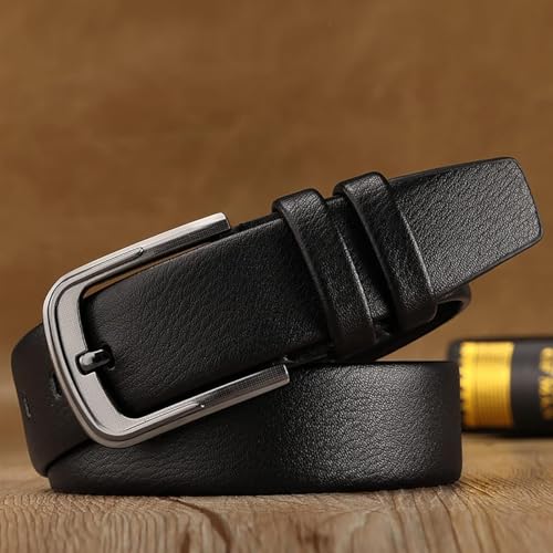 Italian Solid Genuine Leather Belt – Casual & Dress Style, Fits 38–41" Waist2