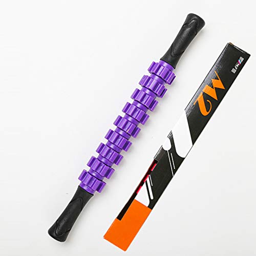 Haste massageadora de ioga para atletas que reduzem a dor (verde), Roxa, Size 1