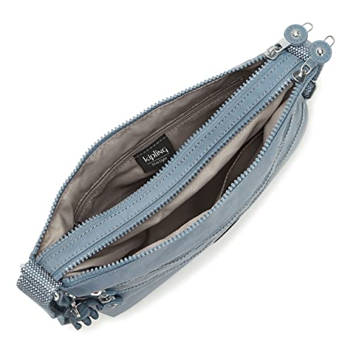 Kipling Women’s Alvar Crossbody, Super Light, Durable Messenger, Nylon Shoulder Bag, Brush Blue #TOP2