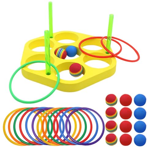 Juego piscina flotante con juguetes de espuma blanda para niños
