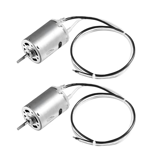 PlusRoc 2 Pack RV Vent Fan Replacement RV Exhaust Bathroom Ventilation Roof Ceiling Fan D-Shaft 12V Motor, 4000 RPM/15W