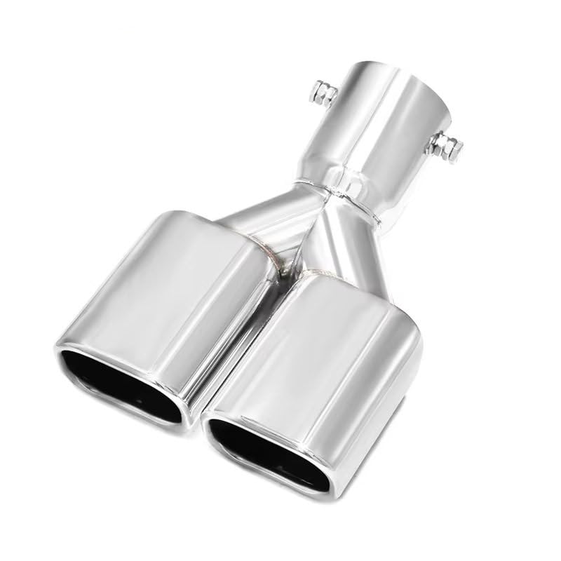 Tubo Escape Trasero Para 2024 Para Toyota Para Alphard 40 Series Doble Cabezal Cuadrado Tubo Escape Acero Inoxidable Silenciador Punta Coche Puntas Escape(304 Black)