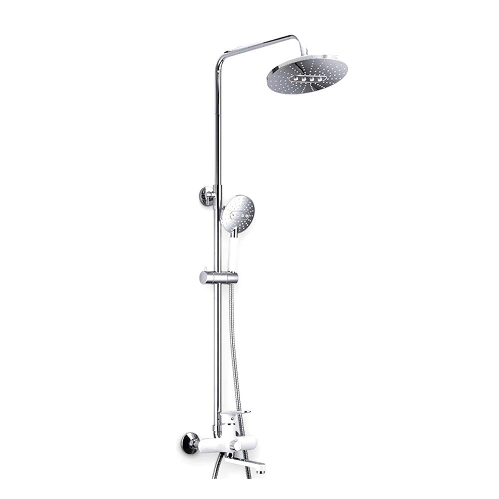 Colonne de douche murale avec robinet de baignoire intégré - 7