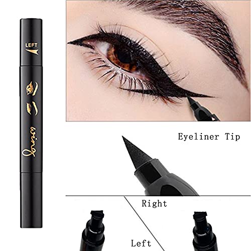 WINGED EYELINER STAMP - The Wing Eyeliner. Pre-inked, Pre-shaped, Vamp style stamp. Waterproof, smudge proof, cruelty free, vegan. (8MM FINE)
