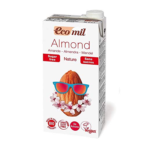  ECOMIL Lait d'amande nature sans sucres 1L Bio -