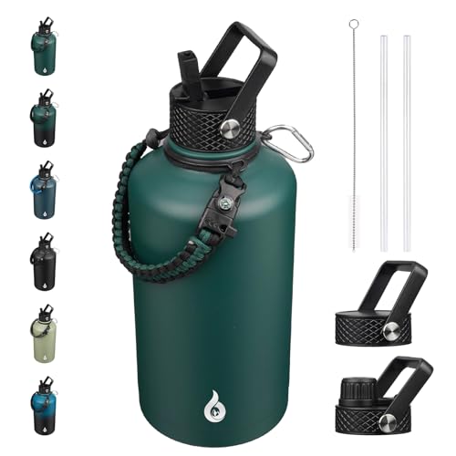 BJPKPK 87oz Insulated Water Bottle with Straw Lid Stainless Steel Water Jug