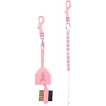 JP Lann Rhinestone Golf Bead Score Counter & Utility Golf Brush Kit for Cancer Awareness,Pink