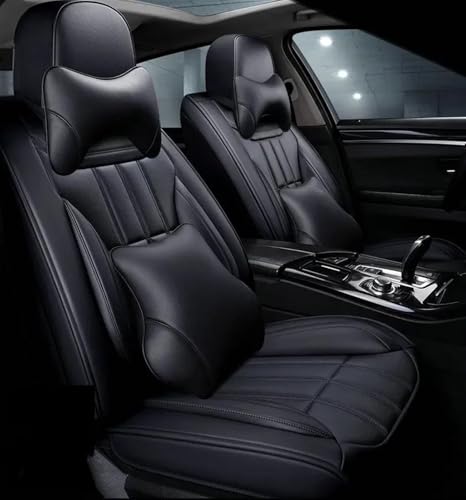 Housse de siège Jaguar XF en similicuir noir pour réparer les sièges usés et abîmés