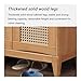 WOAITIANTIAN Shoe Cabinet All Wood Cabinets, Home Living Room Shoe, Small Apartment Economical Storage Outside The Door(Natural)
