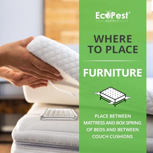 トコジラミ検出器 – 6個パック | 早期発見トコジラミトラップ モニター 検出器 自宅や旅行用 | トコジラミ用屋内害虫駆除トラップ