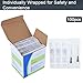 100pcs 22Ga 1 Inch /25mm Needles, Disposable Luer Lock Industrial Accessories Individually Sealed Wrapped