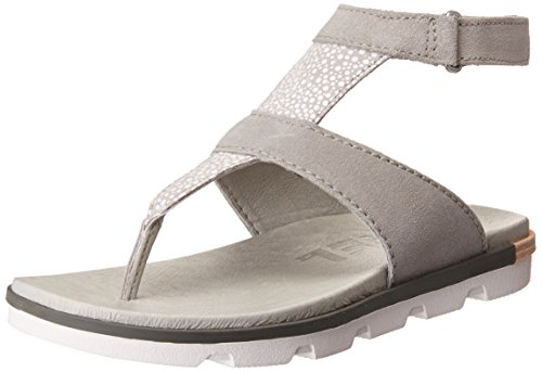 Sorel Torpeda Ankle Strap Sandal - Women's Dove/White 8.5 #TOP16