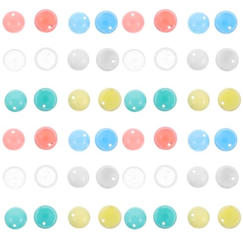 Récipient rond vide plastique transparent 15 mm pour machine à jouets surprise enfants FRCOLOR