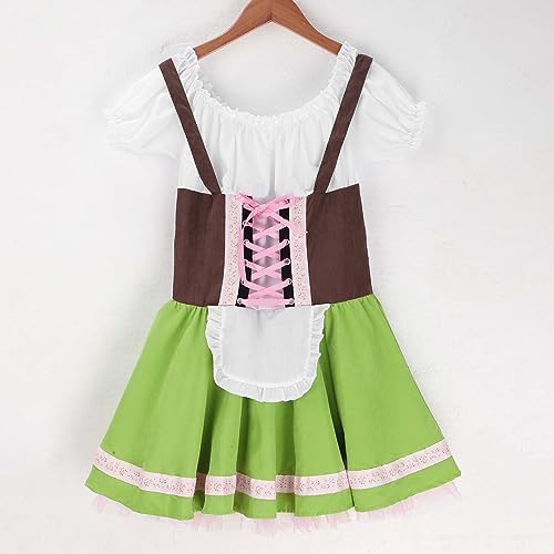 Disfraz Infantil Oktoberfest Dirndl Roja miniatura 2