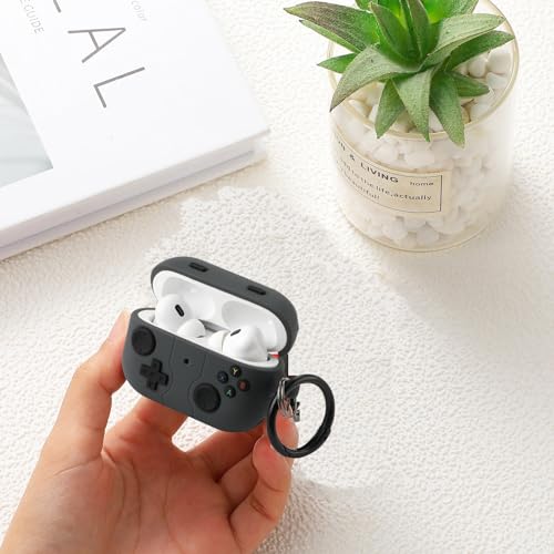 Image of Gedicht for Airpods Pro 2nd Generation Case, Funny 3D Cartoon Game Console Design Silicone Soft Cases with Keychain
