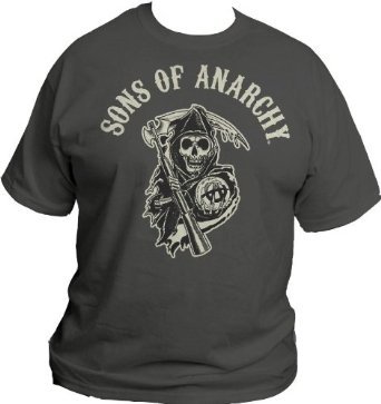 Sons of Anarchy Logo T-shirt (Charcoal - XX-Large)