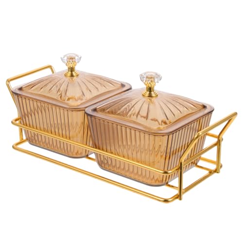 ULTECHNOVO Vassoio Per Snack Con Ciotola Decorativa Piatto Da Portata Per Frutta Secca Noci Biscotti e Snack Vari Materiale Resistente e Durevole Per Uso Lungo Termine