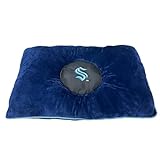 Pets First NHL Seattle Kraken PET Bed - Soft & Cozy Plush Pillow Bed. Sports Themed Dog Bed. Cuddle, Warm Sports Mattress Bed for Dogs & Cats.