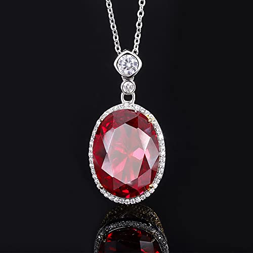 Colliers femmes rubis argent massif bijoux de mariage pour tenues chics