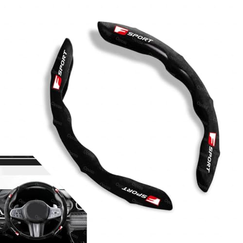 レクサス Fsport ハンドルカバー 車用 ステアリングカバー ション 夏 汗の吸収 アンチスリップ 超薄型 ホイールカバー グリップ RX LX CT EX HS NX ES LX LC GS IS LS ハンドル 保護カバー カスタム 内装パーツ ア