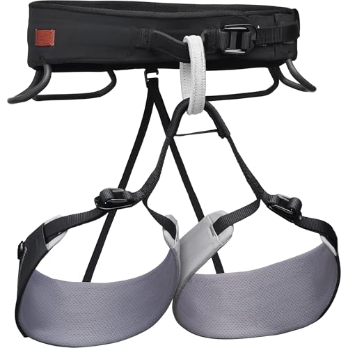 Arnés de escalada ergonómico Black Diamond que evita puntos de presión en contornos de 91-99cm