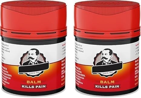 Balm | Kills Severe Pain | Power of Ayurveda with 5 Herbal Oils | Unique Heat Action with Capsicum Extract 20gm x Pack of 2