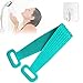 Produktbild BEANKI Silikon Körperbürste, Verlängern Double-Sided Bade Körperbürste, Exfoliating Waschgurt Rücken mit Haken, Rückenbürste, Trockenbürste, Peelingbürste, Rücken Massagebürste für Dusche (Grün)