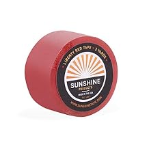 Daily Wear Hair System Tape Roll - Liberty Red Liner Wig Tape - Doublesided Ultra Hold Hair Tape for Wigs, Toupee, Hair Systems - 1-14 Day Hold - 1" x 3yds