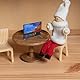 Ciieeo Mini-TV Puppenhaus Zubehör Puppenhaus Accessoires Miniaturfernseher Mini TV Zubehör Puppenstube Fernseher Miniaturmöbel und Accessoires Mini-Retro-Fernseher Puppenhausfernseher pla