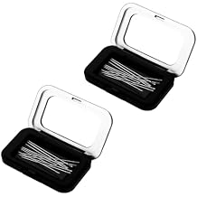 Magnetic Needle Holder Case, Strong Sewing Pin Storage Organizer Box with Clear Lid Secure & Portable Needle Keeper for Sewing Quilting Crafts Bobby Pins Paper Clips Black