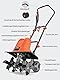 MYTOL 1500W Motorhacke Elektrisch, 45cm Arbeitsbreite, 22cm Arbeitstiefe, Leichtgewichts-gartenfräse mit 6×4 Robuste Stahlzinken, Klappbarer Griff, Doppelter Sicherheitsknopf, Überhitzungsschutz
