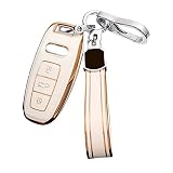 Tpu key fob cover Compatible with Audi 2018 2022 A6 A7 A8 E-Tron Q8 2020 2022 A3 Q7 SQ7 RS6 S7 acces