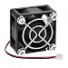 sourcing map Ventilateur de refroidissement sans balais DC 24 V 0,15 A 40 x 20 mm avec grille de ventilation pour ordinateur, équipement audio et vidéo