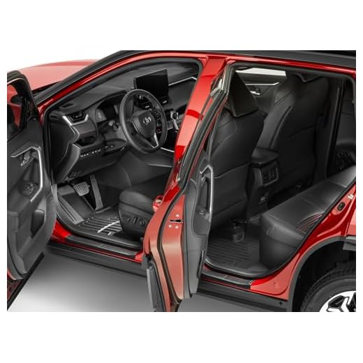WeatherTech SillProtector - Custom Fit Impact Resistant Auto Door Sill Protection for Toyota RAV4 Hybrid, RAV4, RAV4 Prime -4 Door Set- ST001K1, Black