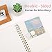 Lined Spiral Notebook College Ruled A5 Journal Book for Note Taking, 160 Pages Writing Journal for Office and Home School Supplies 5.75 x 8.125 inch (Reefblue Green Brown)