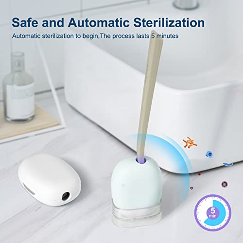 ELMWAY UV Sanitizer Toothbrush Case, Portable Mini Toothbrush Holder, Rechargeable Toothbrush Cover Sterilizing for Home and Travel Fits All Toothbrushes for Electric and Manual (White)