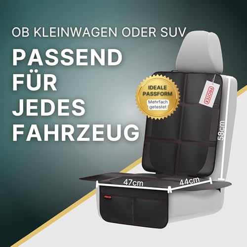 PROTEX© Kindersitzunterlage -ISOFIX-geeignet, Anti-RUTSCH-Unterfläche | Wasserabweisender & besonders hochwertiger 600D Stoff mit… – Ansicht 4