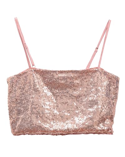 Xintianji Women's 2 Pieces Outfits Sequin Sparlle Glitter Cami Crop & Mini Skirt Bodycon Dress Set For Party Night Out Dating4