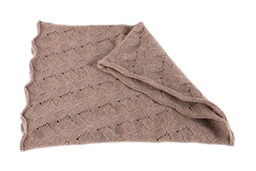 Love Cashmere Women's 100% Cashmere Infinity Scarf Snood - Dark Natural - made in Scotland RRP $1503