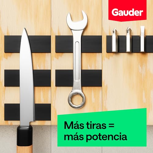 Miniatura 5 de Gauder Cinta Magnética Autoadhesiva Con Adhesivo 3m - Tira Magnética Fuerte Y Recortable - Alta Fuerza De Sujeción Con Reverso 3m 3 M X 15 Mm