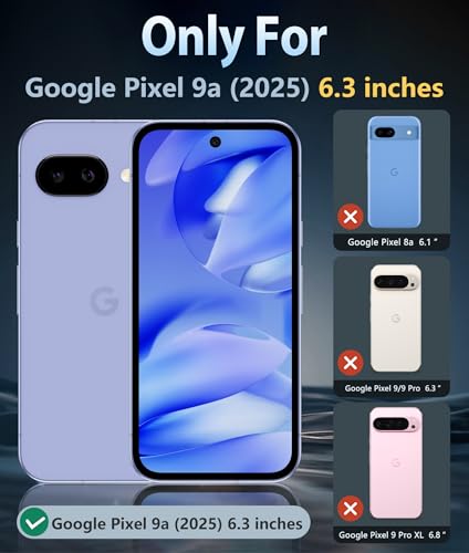 Image of FNTCASE for Google Pixel 9a Case: Magnetic Military Grade Drop Protection Anti Yellowing Cell Phone Cover - Rugged Shockproof Protective Bumper Transparent Cases(Clear Magnetic)