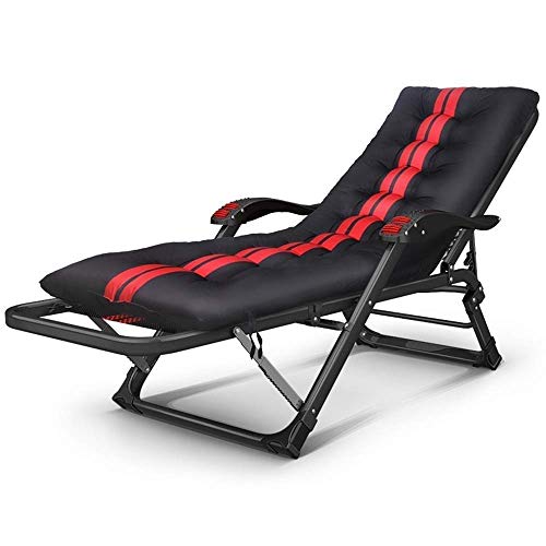Chaise longue inclinable grand confort avec coussin amovible pour terrasse - 2
