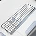 Macally Wired Keyboard for Mac with USB Ports for Mouse - Compatible Apple Keyboard for MacBook Pro/Air, iMac - Aluminum Frame